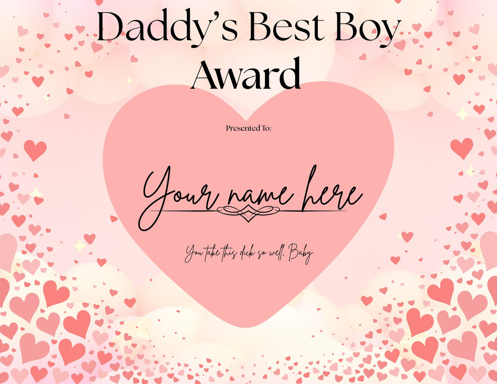 Dirty Certificates-Daddy's Best Boy-Printable