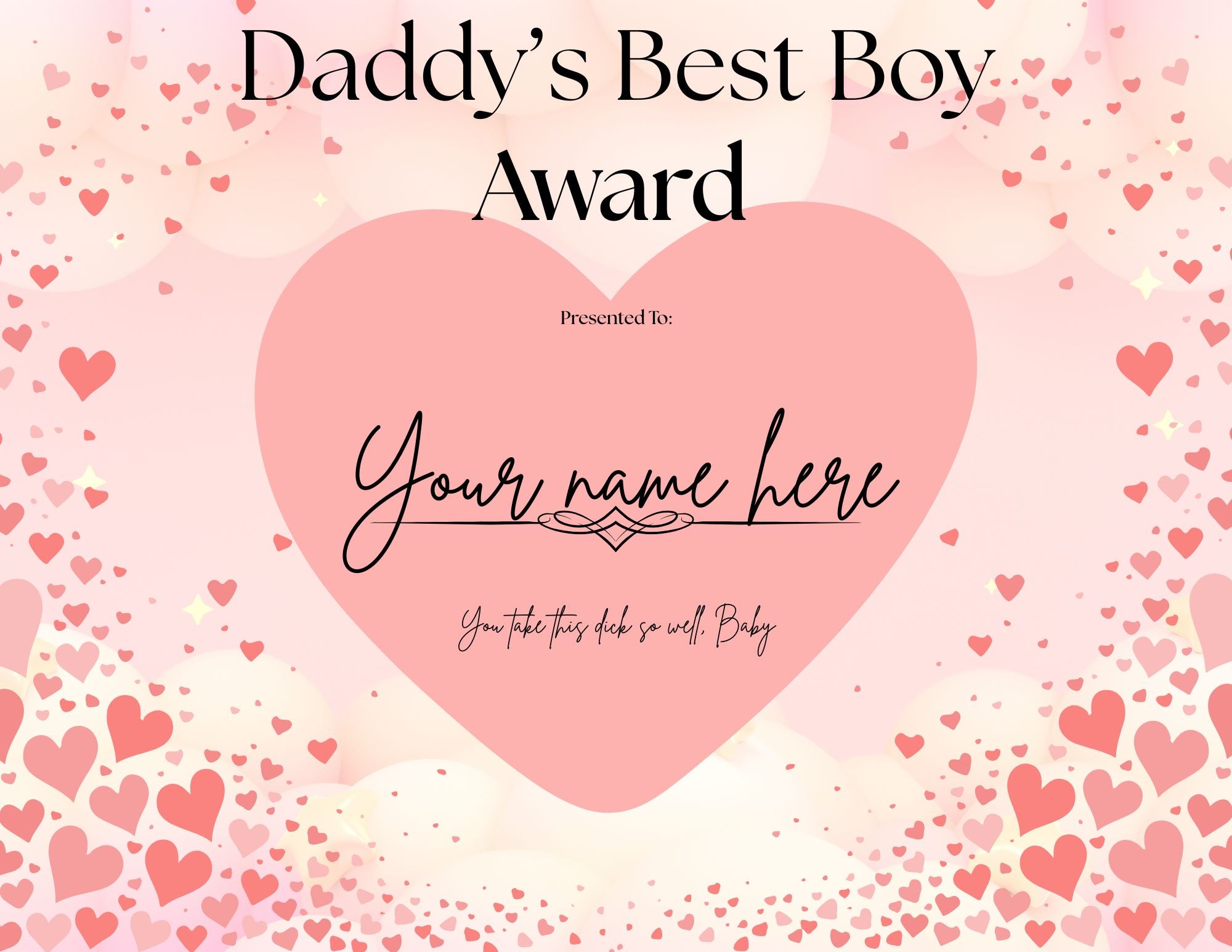 Dirty Certificates-Daddy's Best Boy-Printable