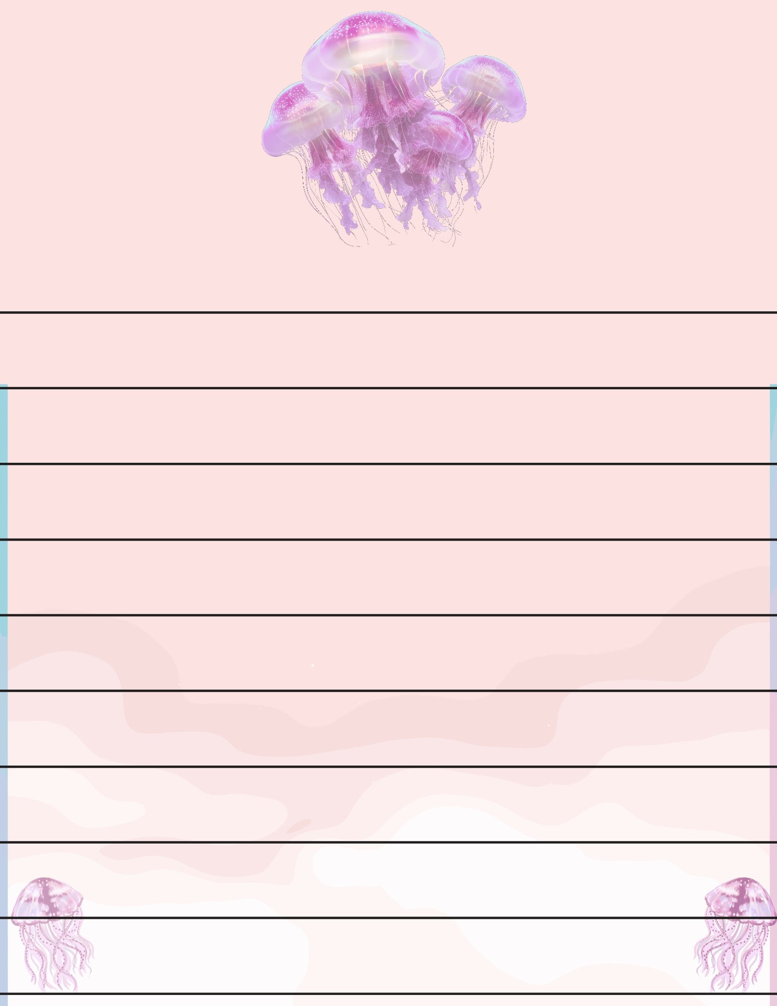 Lunessence Stationary- The Jellies 10 pack (Printable)